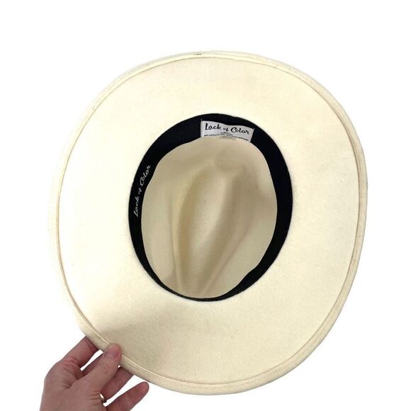 Lack of Color 100% wool fedora hat Size S‎ cream main image 9